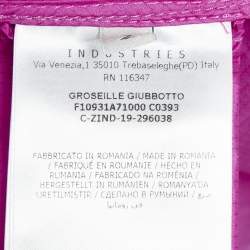 Moncler Pink Nylon Zip-Up Hooded Groseille Giubbotto Jacket S