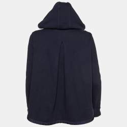 Moncler Navy Blue Quilted Zip Up Cardigan Jacket S