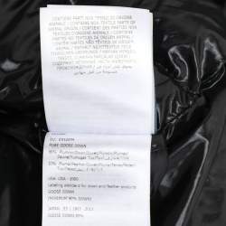 Moncler Black Nylon Fox Fur Trimmed Hood Down Jacket XXL