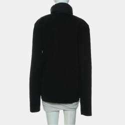 Moncler Black Wool Maglione Tricot Knitted Cardigan sz XL