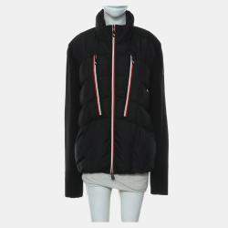 Moncler Black Wool Maglione Tricot Knitted Cardigan sz XL