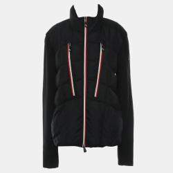 Moncler Black Wool Maglione Tricot Knitted Cardigan sz XL