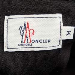 Pre Owned Moncler Green Polyester Hooded Zip Front Jacket M