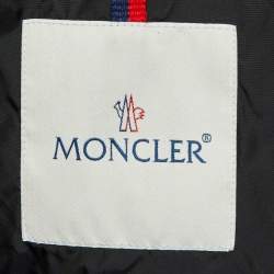Pre Owned Moncler Black Polyester Sleeveless Jacket S