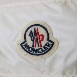 Pre Owned Moncler Cream Wool Blend Padded Felt Cape XS