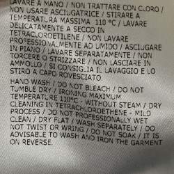 Pre Owned Moncler Black Rib Knit Crew Neck Sweater S