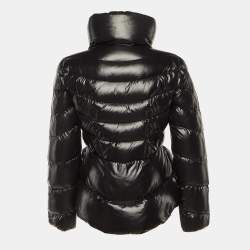 Pre Owned Moncler Black Nylon Down Miriel Puffer Jacket S