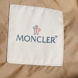 Pre Owned Moncler Black Synthetic Ombré Giubbotto Zip Up Trench Coat S