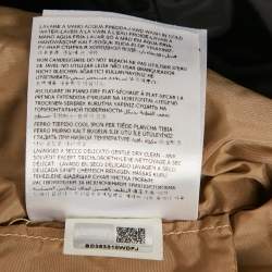 Pre Owned Moncler Black Synthetic Ombré Giubbotto Zip Up Trench Coat S