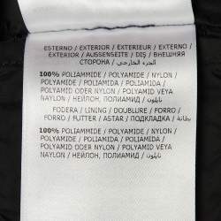 Pre Owned Moncler Olive Green Nylon Logo Patch Agde Jacket S