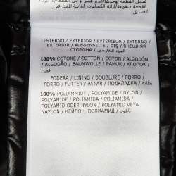 Pre Owned Moncler Silver Synthetic Puffer Down Parana Detachable Hooded Jacket M/L