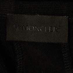 Pre Owned Moncler Black Rib Knit Tank Top S
