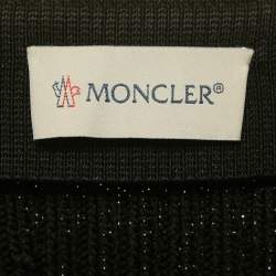 Pre Owned Moncler Black Knit Gonna Tricot Midi Skirt S