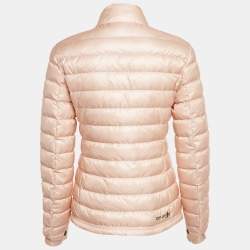 مملوكة مسبقًا جاكت مونكلير داي-ناميك منفوخ نايلون برتقالي فاتح مقاس صغير