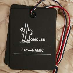 مملوكة مسبقًا جاكت مونكلير داي-ناميك منفوخ نايلون برتقالي فاتح مقاس صغير