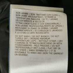 Pre Owned Moncler Black Nylon and Wool Puffer Jacket M