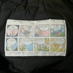 مملوكة مسبقًا Moncler Black Real Fur Synthetic Down Puffer Jacket XS