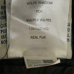 مملوكة مسبقًا Moncler Black Real Fur Synthetic Down Puffer Jacket XS