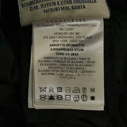 مملوكة مسبقًا Moncler Black Real Fur Synthetic Down Puffer Jacket XS