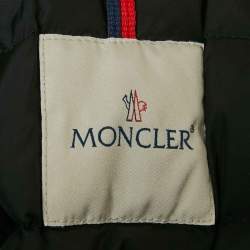 مملوكة مسبقًا Moncler Black Real Fur Synthetic Down Puffer Jacket XS