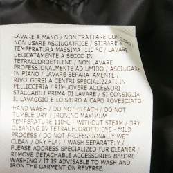 مملوكة مسبقًا Moncler Black Fur Trim Nylon Down Coat S