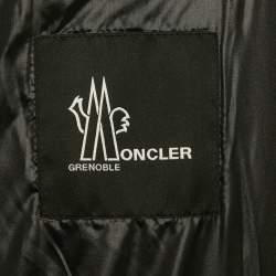 Pre Owned Moncler Silver Synthetic Down Ski Jacket M