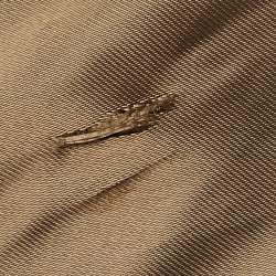 Pre Owned جاكيت مونكلر صوف رمادي بحواف ساتان مقاس متوسط