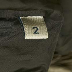 Pre Owned Moncler Black Sherlyn Trim Nylon Aphroti Long Down Jacket M