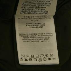 Pre Owned Moncler Black Sherlyn Trim Nylon Aphroti Long Down Jacket M