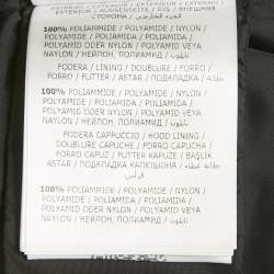 Pre Owned Moncler Black Sherlyn Trim Nylon Aphroti Long Down Jacket M