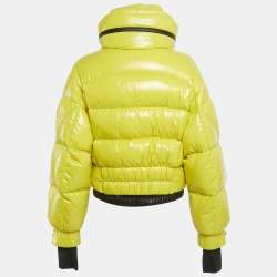 Pre Owned Moncler Grenoble Yellow Nylon Down Ski Jacket M