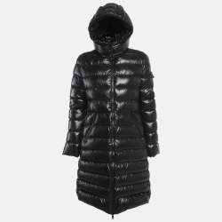مملوكة مسبقًا Moncler Black Nylon Hooded Puffer Down Jacket M