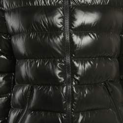 مملوكة مسبقًا Moncler Black Nylon Hooded Puffer Down Jacket M
