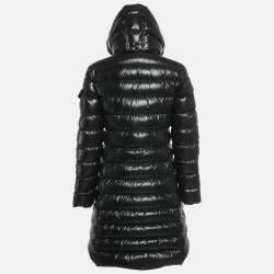 مملوكة مسبقًا Moncler Black Nylon Hooded Puffer Down Jacket M