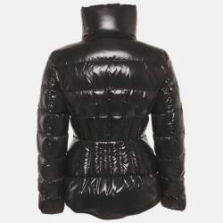 مملوكة مسبقًا Moncler Black Synthetic Down Jacket S