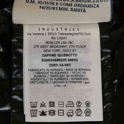 مملوكة مسبقًا Moncler Black Synthetic Down Jacket S