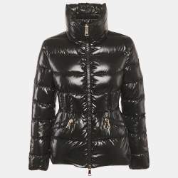 مملوكة مسبقًا Moncler Black Synthetic Down Jacket S