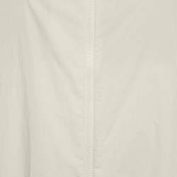 Pre Owned جاكيت مونكلير يوريديس بسحاب تركيب صناعي بشعار بارز أبيض مائل للرمادي مقاس صغير جداً (إكسترا سمول)