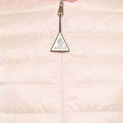 Pre Owned جاكت مونكلير داي-ناميك منفوخ نايلون برتقالي فاتح مقاس صغير