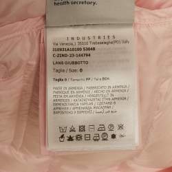 Pre Owned جاكت مونكلير داي-ناميك منفوخ نايلون برتقالي فاتح مقاس صغير