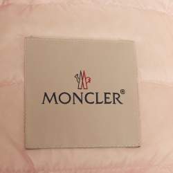 Pre Owned جاكت مونكلير داي-ناميك منفوخ نايلون برتقالي فاتح مقاس صغير