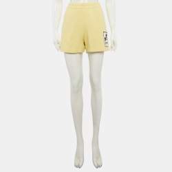 Pre Owned Moncler Yellow Cotton Palm Applique M