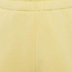 Pre Owned Moncler Yellow Cotton Palm Applique M