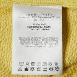 Pre Owned Moncler Yellow Cotton Palm Applique M