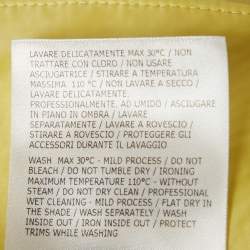 Pre Owned Moncler Yellow Cotton Palm Applique M