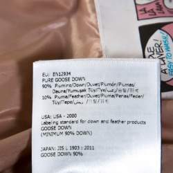 Pre Owned Moncler Pink Cotton Goose Down Paeonia Puffer Jacket M