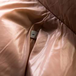 Pre Owned Moncler Pink Cotton Goose Down Paeonia Puffer Jacket M