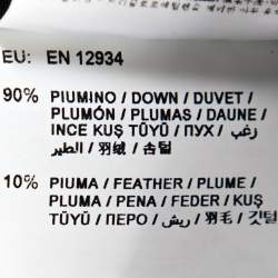 Pre Owned Moncler Premiere Black Down Quilted Trim Flounce Skirt S