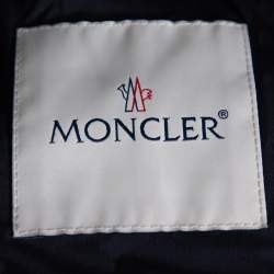 Pre Owned Moncler Navy Blue Down Quilted Zip Up Acorus Jacket xl
