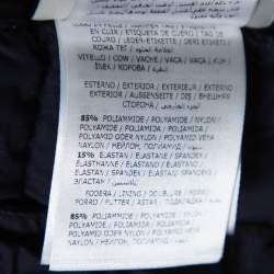 Pre Owned Moncler Navy Blue Down Quilted Zip Up Acorus Jacket xl